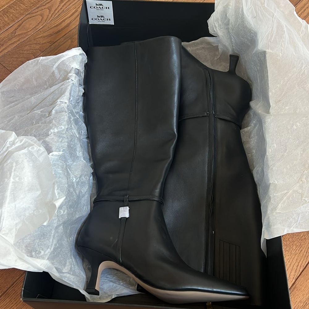 COACH Women's Raquel Sue Il Calf Boots - Picture 2 of 14